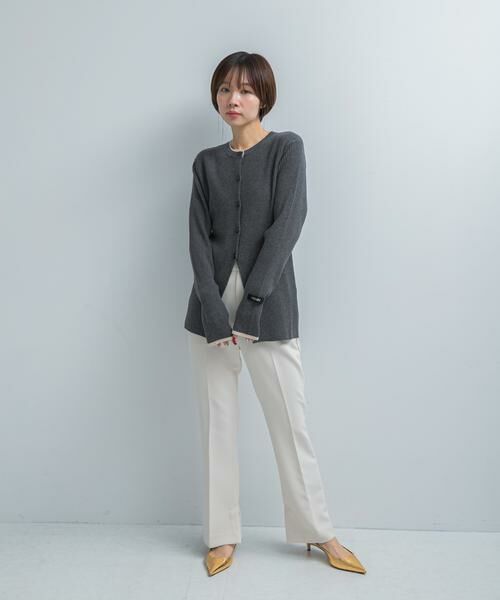 URBAN RESEARCH ROSSO / アーバンリサーチ ロッソ カーディガン・ボレロ | YENN　WOOL RIB CREW CARDIGAN | 詳細3