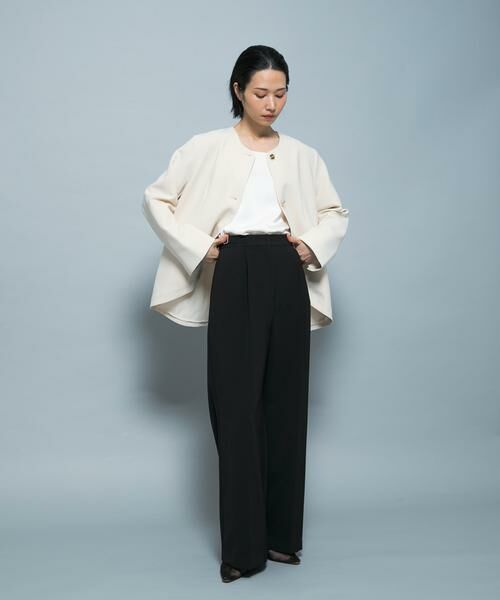 URBAN RESEARCH ROSSO / アーバンリサーチ ロッソ パンツ | CHIGNON　ベルト付きワイドパンツ | 詳細5