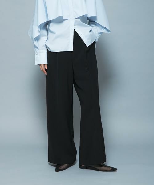 URBAN RESEARCH ROSSO / アーバンリサーチ ロッソ パンツ | CHIGNON　ベルト付きワイドパンツ（ブラック）