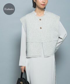 URBAN RESEARCH ROSSO / アーバンリサーチ ロッソ ベスト | 『別注』CHIGNON×ROSSO　ツイードショートベスト