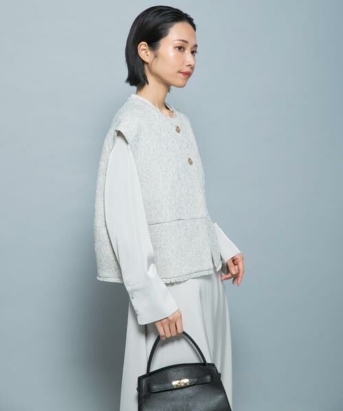 URBAN RESEARCH ROSSO / アーバンリサーチ ロッソ ベスト | 『別注』CHIGNON×ROSSO　ツイードショートベスト | 詳細1