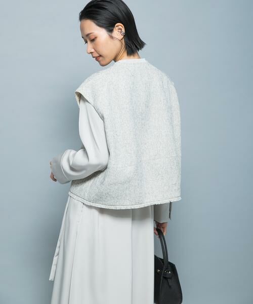 URBAN RESEARCH ROSSO / アーバンリサーチ ロッソ ベスト | 『別注』CHIGNON×ROSSO　ツイードショートベスト | 詳細3