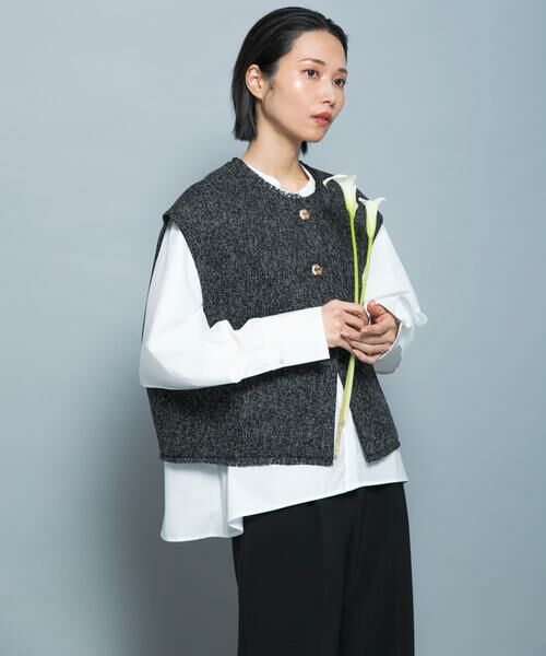 URBAN RESEARCH ROSSO / アーバンリサーチ ロッソ ベスト | 『別注』CHIGNON×ROSSO　ツイードショートベスト | 詳細7