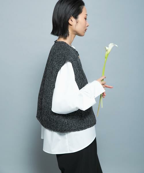 URBAN RESEARCH ROSSO / アーバンリサーチ ロッソ ベスト | 『別注』CHIGNON×ROSSO　ツイードショートベスト | 詳細8