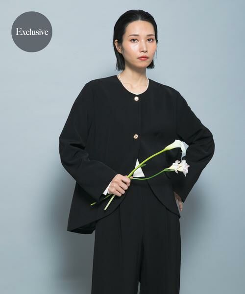 URBAN RESEARCH ROSSO / アーバンリサーチ ロッソ その他アウター | 『別注』CHIGNON×ROSSO　ラウンドヘムジャケット（ブラック）