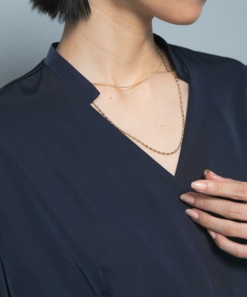 URBAN RESEARCH ROSSO / アーバンリサーチ ロッソ ネックレス・ペンダント・チョーカー | CHIGNON　ロング2チェーンマンテルネックレス | 詳細1