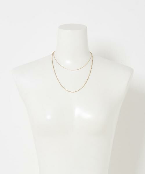 URBAN RESEARCH ROSSO / アーバンリサーチ ロッソ ネックレス・ペンダント・チョーカー | CHIGNON　ロング2チェーンマンテルネックレス | 詳細3