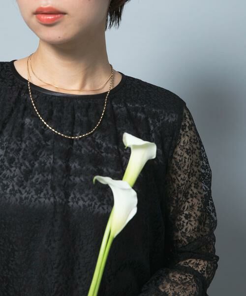 URBAN RESEARCH ROSSO / アーバンリサーチ ロッソ ネックレス・ペンダント・チョーカー | CHIGNON　ロング2チェーンマンテルネックレス（ゴールド）