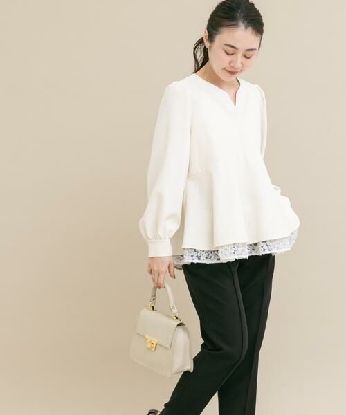 URBAN RESEARCH ROSSO / アーバンリサーチ ロッソ シャツ・ブラウス | 『WEB限定』レイヤードペプラムブラウス | 詳細5