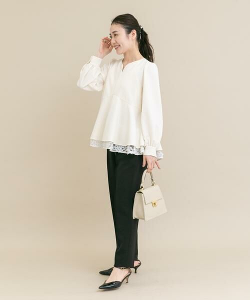 URBAN RESEARCH ROSSO / アーバンリサーチ ロッソ シャツ・ブラウス | 『WEB限定』レイヤードペプラムブラウス | 詳細7