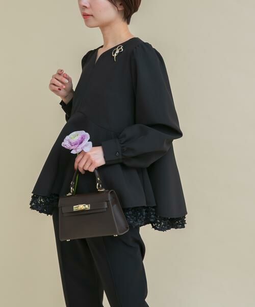 URBAN RESEARCH ROSSO / アーバンリサーチ ロッソ シャツ・ブラウス | 『WEB限定』レイヤードペプラムブラウス | 詳細11