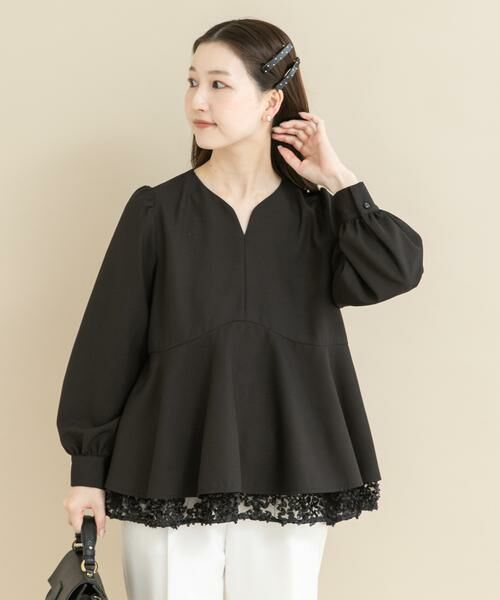 URBAN RESEARCH ROSSO / アーバンリサーチ ロッソ シャツ・ブラウス | 『WEB限定』レイヤードペプラムブラウス | 詳細14