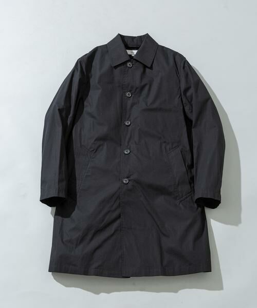 URBAN RESEARCH ROSSO / アーバンリサーチ ロッソ ステンカラーコート | 『撥水』タイプライタースプリングコート（ブラック）