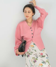 URBAN RESEARCH ROSSO / アーバンリサーチ ロッソ カーディガン・ボレロ | Vネックリブフロント釦デザインニット