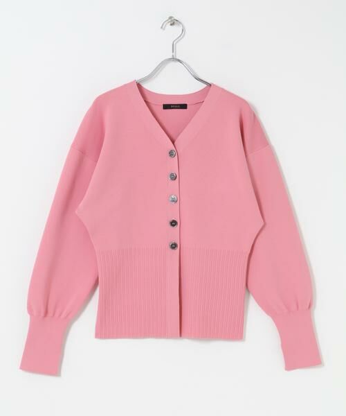 URBAN RESEARCH ROSSO / アーバンリサーチ ロッソ カーディガン・ボレロ | Vネックリブフロント釦デザインニット | 詳細12