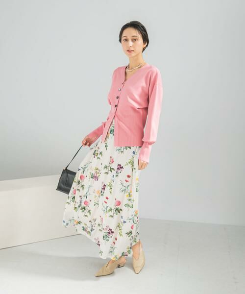 URBAN RESEARCH ROSSO / アーバンリサーチ ロッソ カーディガン・ボレロ | Vネックリブフロント釦デザインニット | 詳細4