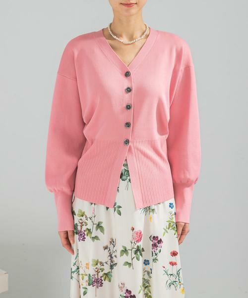 URBAN RESEARCH ROSSO / アーバンリサーチ ロッソ カーディガン・ボレロ | Vネックリブフロント釦デザインニット | 詳細8
