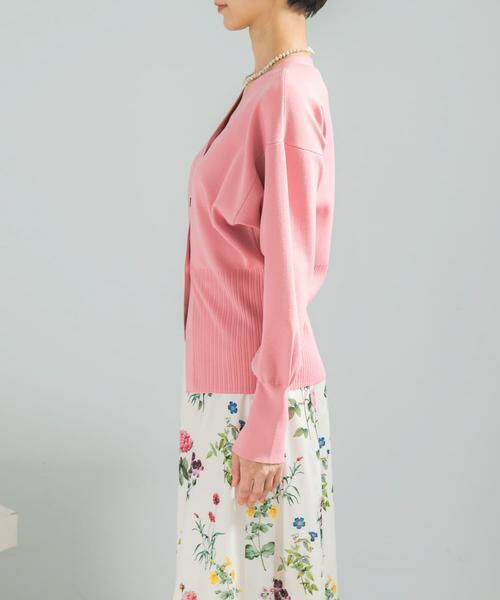 URBAN RESEARCH ROSSO / アーバンリサーチ ロッソ カーディガン・ボレロ | Vネックリブフロント釦デザインニット | 詳細9