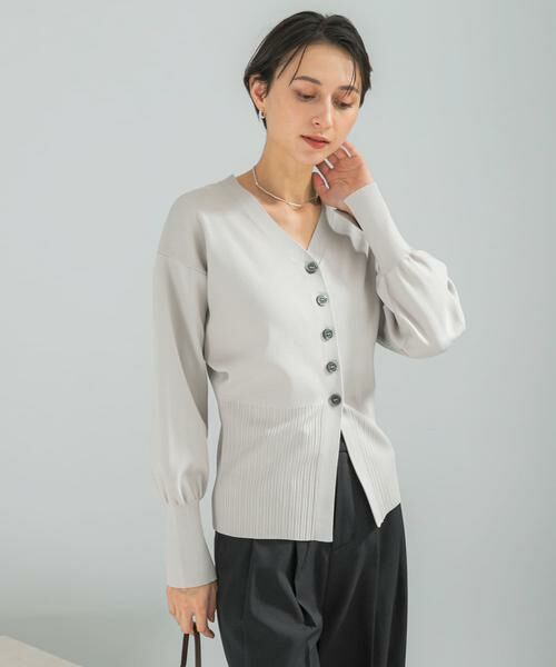 URBAN RESEARCH ROSSO / アーバンリサーチ ロッソ カーディガン・ボレロ | Vネックリブフロント釦デザインニット | 詳細18