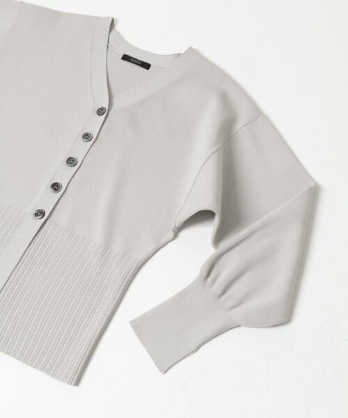 URBAN RESEARCH ROSSO / アーバンリサーチ ロッソ カーディガン・ボレロ | Vネックリブフロント釦デザインニット | 詳細21