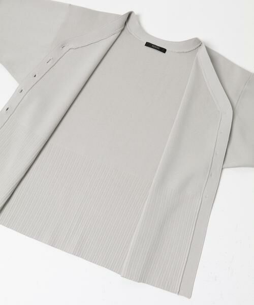 URBAN RESEARCH ROSSO / アーバンリサーチ ロッソ カーディガン・ボレロ | Vネックリブフロント釦デザインニット | 詳細22