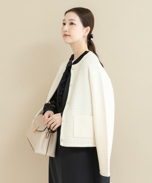 URBAN RESEARCH ROSSO / アーバンリサーチ ロッソ ノーカラージャケット | 『WEB/一部店舗限定』ツイードノーカラーニットジャケット | 詳細21