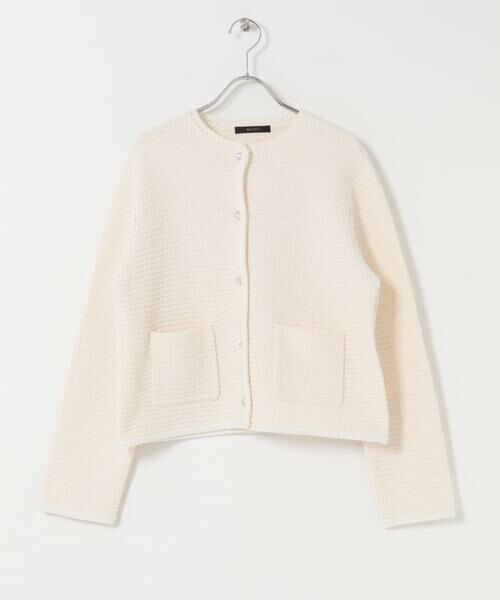 URBAN RESEARCH ROSSO / アーバンリサーチ ロッソ ノーカラージャケット | 『WEB/一部店舗限定』ツイードノーカラーニットジャケット | 詳細24