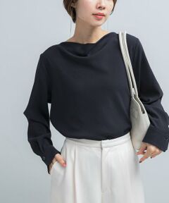 URBAN RESEARCH ROSSO / アーバンリサーチ ロッソ シャツ・ブラウス | トリアセテート混ドレープネックブラウス