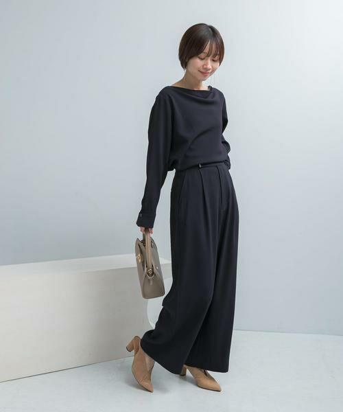 URBAN RESEARCH ROSSO / アーバンリサーチ ロッソ シャツ・ブラウス | トリアセテート混ドレープネックブラウス | 詳細4