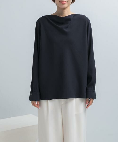 URBAN RESEARCH ROSSO / アーバンリサーチ ロッソ シャツ・ブラウス | トリアセテート混ドレープネックブラウス | 詳細5