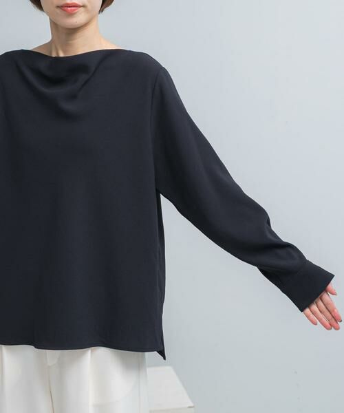 URBAN RESEARCH ROSSO / アーバンリサーチ ロッソ シャツ・ブラウス | トリアセテート混ドレープネックブラウス | 詳細8