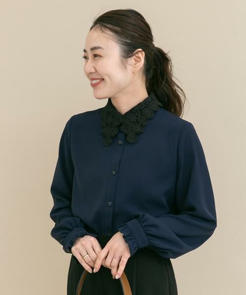 URBAN RESEARCH ROSSO / アーバンリサーチ ロッソ シャツ・ブラウス | 『WEB/一部店舗限定』レースカラーブラウス | 詳細1