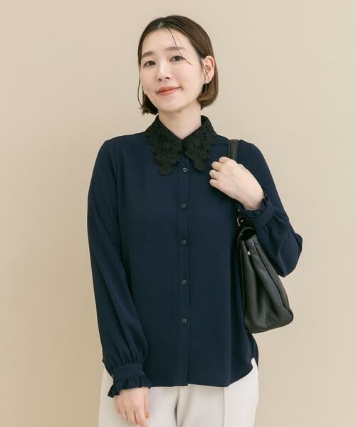 URBAN RESEARCH ROSSO / アーバンリサーチ ロッソ シャツ・ブラウス | 『WEB/一部店舗限定』レースカラーブラウス | 詳細4