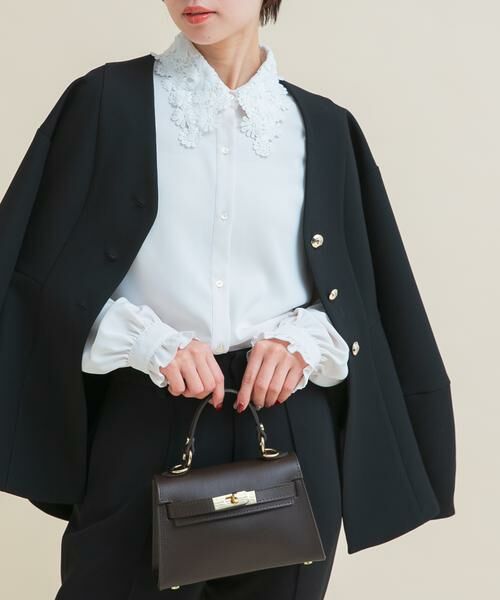 URBAN RESEARCH ROSSO / アーバンリサーチ ロッソ シャツ・ブラウス | 『WEB/一部店舗限定』レースカラーブラウス | 詳細18