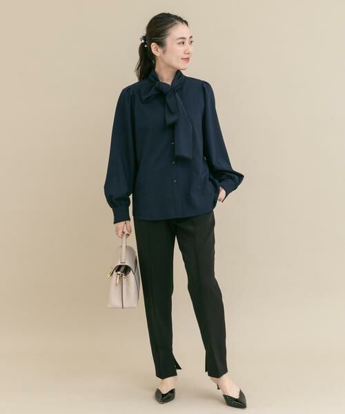 URBAN RESEARCH ROSSO / アーバンリサーチ ロッソ シャツ・ブラウス | 『WEB/一部店舗限定』トリミングボウタイブラウス | 詳細3