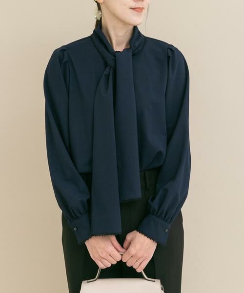 URBAN RESEARCH ROSSO / アーバンリサーチ ロッソ シャツ・ブラウス | 『WEB/一部店舗限定』トリミングボウタイブラウス | 詳細5