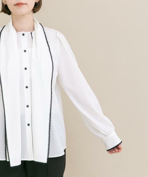 URBAN RESEARCH ROSSO / アーバンリサーチ ロッソ シャツ・ブラウス | 『WEB/一部店舗限定』トリミングボウタイブラウス | 詳細23