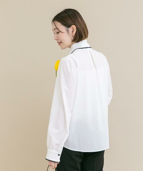 URBAN RESEARCH ROSSO / アーバンリサーチ ロッソ シャツ・ブラウス | 『WEB/一部店舗限定』トリミングボウタイブラウス | 詳細16