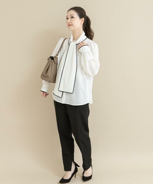 URBAN RESEARCH ROSSO / アーバンリサーチ ロッソ シャツ・ブラウス | 『WEB/一部店舗限定』トリミングボウタイブラウス | 詳細19