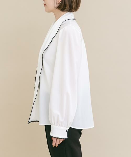 URBAN RESEARCH ROSSO / アーバンリサーチ ロッソ シャツ・ブラウス | 『WEB/一部店舗限定』トリミングボウタイブラウス | 詳細21