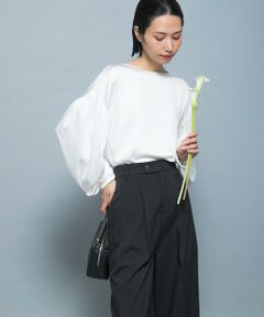 URBAN RESEARCH ROSSO / アーバンリサーチ ロッソ シャツ・ブラウス | ハンマーサテンギャザーブラウス