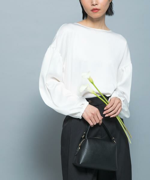 URBAN RESEARCH ROSSO / アーバンリサーチ ロッソ シャツ・ブラウス | ハンマーサテンギャザーブラウス | 詳細1