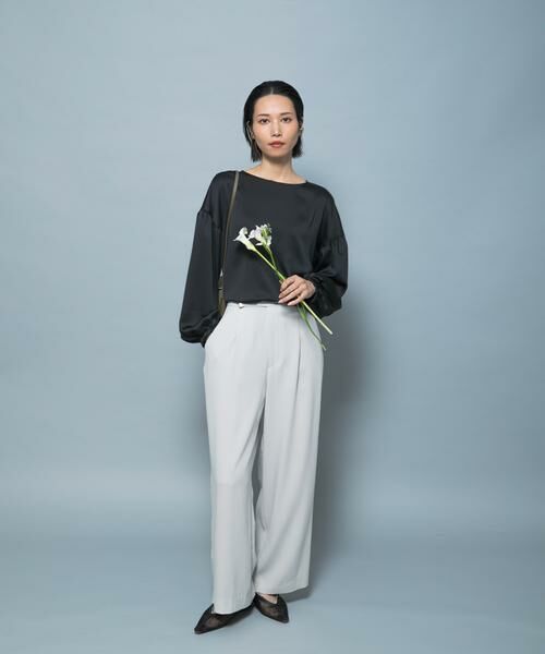 URBAN RESEARCH ROSSO / アーバンリサーチ ロッソ シャツ・ブラウス | ハンマーサテンギャザーブラウス | 詳細9