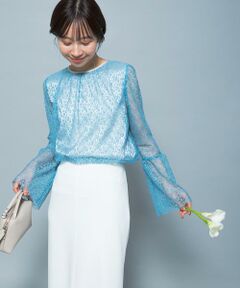 URBAN RESEARCH ROSSO / アーバンリサーチ ロッソ シャツ・ブラウス | フレアスリーブレースブラウス