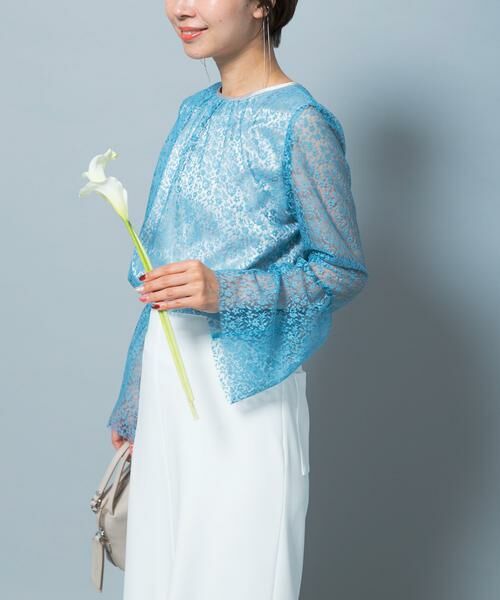 URBAN RESEARCH ROSSO / アーバンリサーチ ロッソ シャツ・ブラウス | フレアスリーブレースブラウス | 詳細2