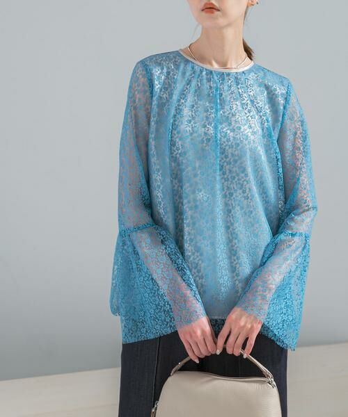 URBAN RESEARCH ROSSO / アーバンリサーチ ロッソ シャツ・ブラウス | フレアスリーブレースブラウス | 詳細5