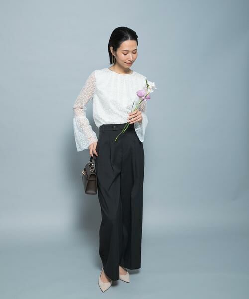 URBAN RESEARCH ROSSO / アーバンリサーチ ロッソ シャツ・ブラウス | フレアスリーブレースブラウス | 詳細10