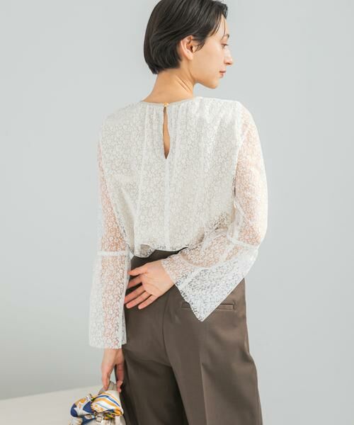 URBAN RESEARCH ROSSO / アーバンリサーチ ロッソ シャツ・ブラウス | フレアスリーブレースブラウス | 詳細13