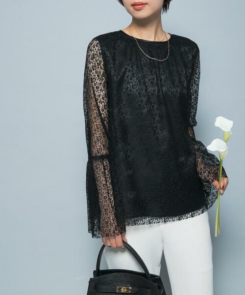 URBAN RESEARCH ROSSO / アーバンリサーチ ロッソ シャツ・ブラウス | フレアスリーブレースブラウス | 詳細18