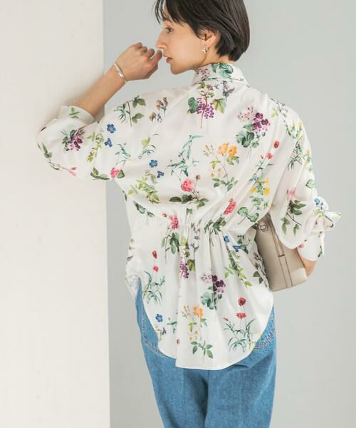 URBAN RESEARCH ROSSO / アーバンリサーチ ロッソ シャツ・ブラウス | ボタニカルプリントデザインシャツ(オフホワイト)